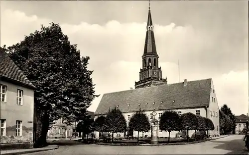 Ak Prettin an der Elbe Annaburg, Rathaus
