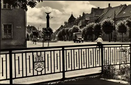 Ak Doberlug Kirchhain in Brandenburg, Marktplatz