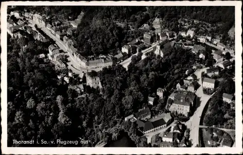 Ak Tharandt im Erzgebirge, Fliegeraufnahme