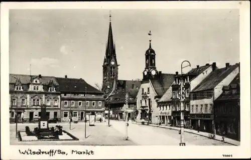 Ak Wilsdruff in Sachsen, Markt