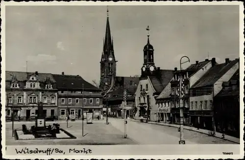 Ak Wilsdruff in Sachsen, Markt