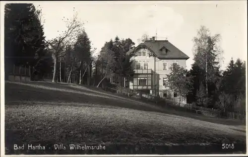 Ak Hartha Hintergersdorf Tharandt im Erzgebirge, Villa Wilhelmsruhe
