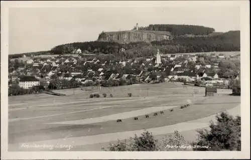 Ak Scheibenberg im Erzgebirge, Panorama