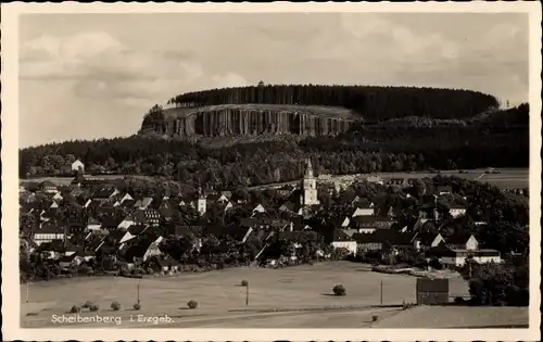 Ak Scheibenberg im Erzgebirge, Panorama