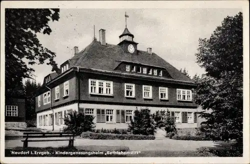 Ak Neudorf Sehmatal Cranzahl im Erzgebirge, Kindergenesungsheim Bethlehemstift