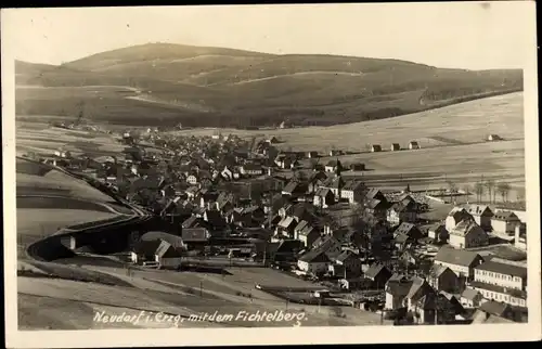 Foto Ak Neudorf Sehmatal im Erzgebirge, Panorama, Fichtelberg