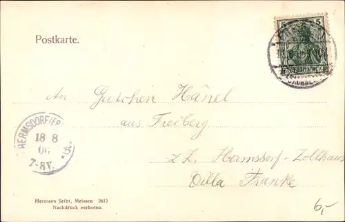 Ak Freiberg Sachsen, Gesamtansicht