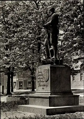 Ak Marienberg im Erzgebirge Sachsen, Herzog-Heinrich-Denkmal