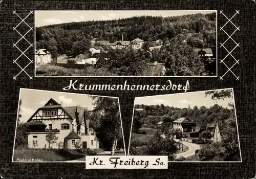 Ak Krummenhennersdorf Halsbrücke in Sachsen, Pastoral Kolleg, Panorama