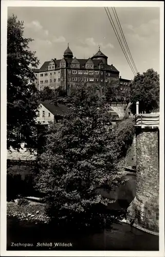 Ak Zschopau im Erzgebirge Sachsen, Schloss Wildeck