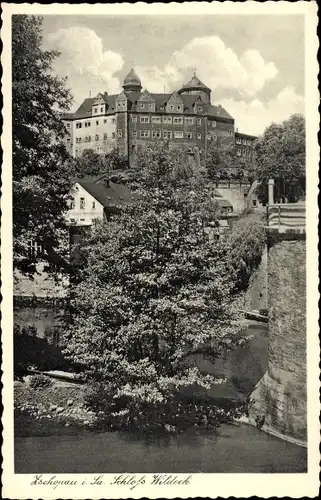 Ak Zschopau im Erzgebirge Sachsen, Schloss Wildeck