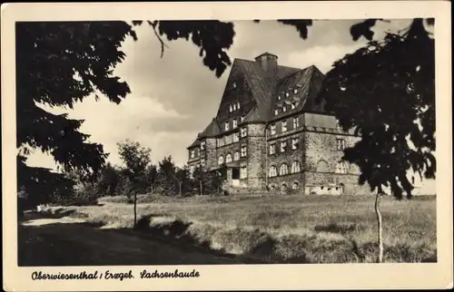 Ak Oberwiesenthal im Erzgebirge, Sachsenbaude