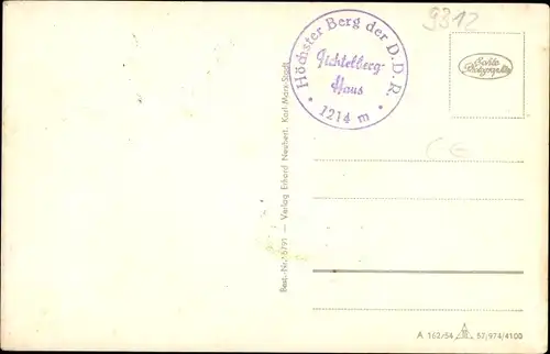 Ak Oberwiesenthal im Erzgebirge, Sachsenbaude