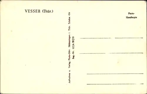 Ak Vesser Suhl in Thüringen, Ortsansicht