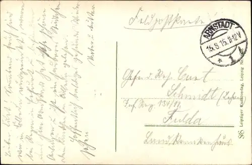 Ak Arnstadt in Thüringen, Markt mit Rathaus