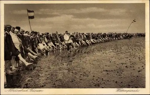 Ak Nordseebad Büsum, Wattenparade