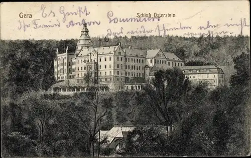 Ak Gera in Thüringen, Schloss Osterstein