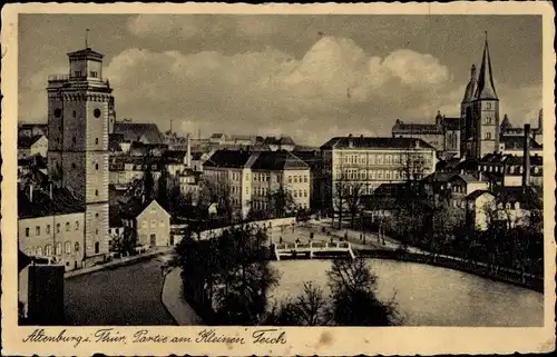 Ak Altenburg in Thüringen, Partie am Kleinen Teich