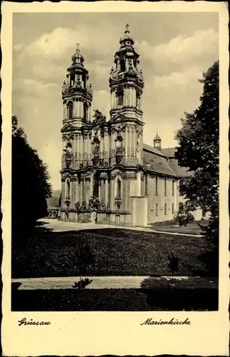 Ak Krzeszów Grüssau Grüßau Kamienna Góra Landeshut Schlesien, Marienkirche, Kloster Grüssau