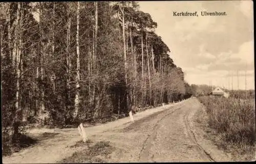 Ak Ulvenhout Nordbrabant Niederlande, Kerkdreef