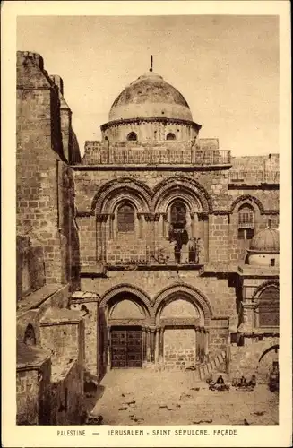 Ak Jerusalem Israel, Saint Sepulcre, Facade