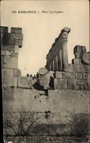 Ak Baalbek Libanon, Mur Cyclopeen