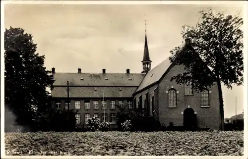 Ak Rilland Reimerswaal Zeeland Niederlande, Klooster met Kerk