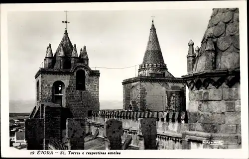 Ak Évora Portugal, Se, Torres e respectivas ameias