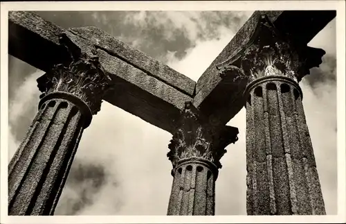 Ak Évora Portugal, Templo de Diana (Capiteis), cliche de David Freitas