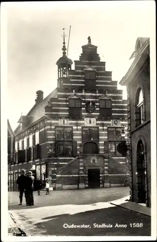 Ak Oudewater Utrecht Niederlande, Stadhuis Anno 1588