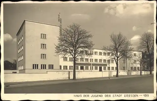 Ak Dresden Strehlen, Haus der Jugend, Bauhaus