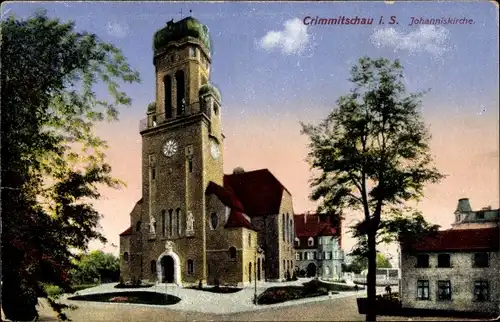 Ak Crimmitschau in Sachsen, Johanniskirche