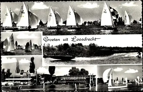 Ak Loosdrecht Nordholland Niederlande, Op de Loosdrechtse Plassen, Segelboote