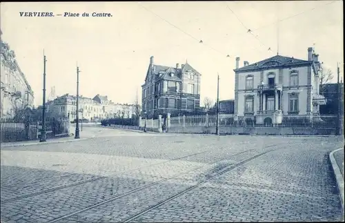 Ak Verviers Wallonien Lüttich, Place du Centre