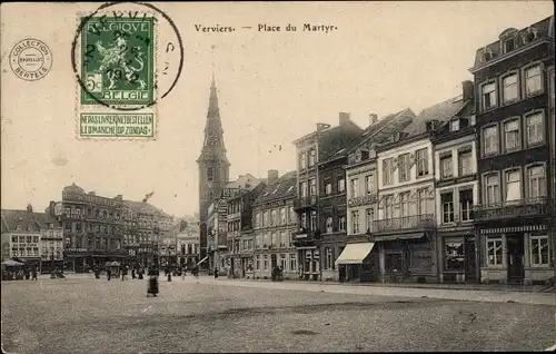 Ak Verviers Wallonien Lüttich, Place du Martyr