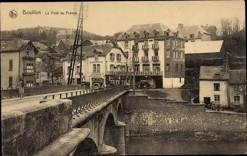 Ak Bouillon Wallonien Luxemburg,  Le pont du France, Brücke