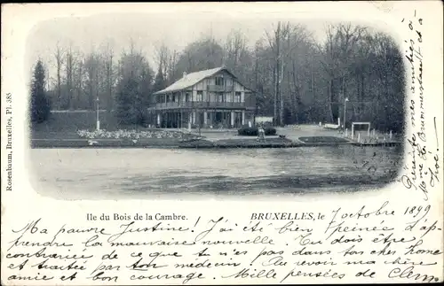 Ak Bruxelles Brüssel, Ile du Bois de la Chambre