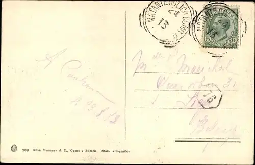 Ak Bellagio Lago di Como Lombardia, Teilansicht