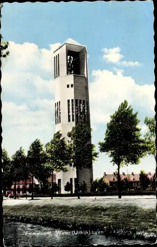 Ak Emmeloord Flevoland Niederlande, Watertoren, Uitkijk