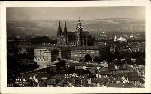 Ak Praha Prag Tschechien, Hradčany Hradschin, Gesamtansicht