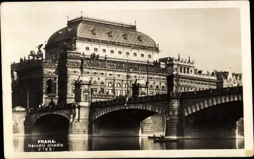 Ak Praha Prag Tschechien, Narodni divadlo, Theater