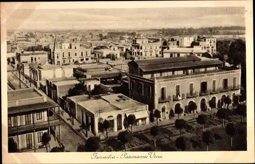 Ak Ismailia Ägypten, Panoramic View