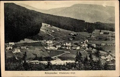 Ak Spindleruv Mlýn Spindlermühle Riesengebirge Region Königgrätz, Vretensky mlyn, Totalansicht