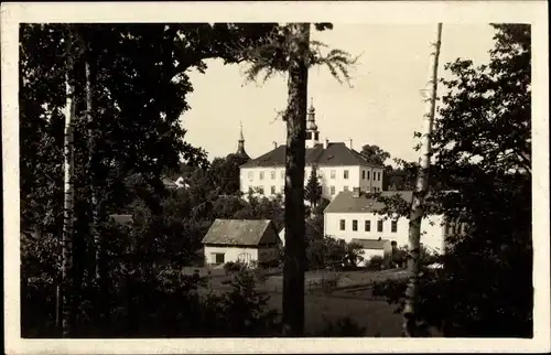 Ak Podbřezí Region Königgratz, Zamek Skalka u Dobrusky