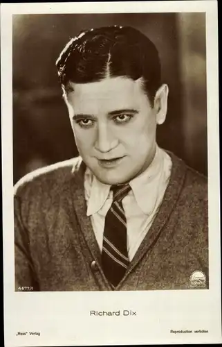 Ak Schauspieler Richard Dix, Portrait, Ross Verlag 4677/1