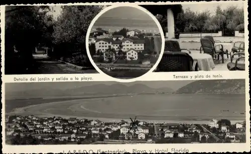 Ak Laredo Kantabrien Spanien, Playa y hotel Florida