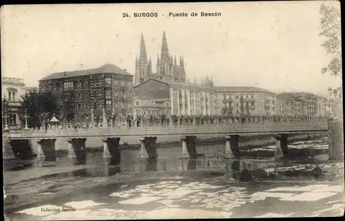 Ak Burgos Kastilien und León, Puente de Besson