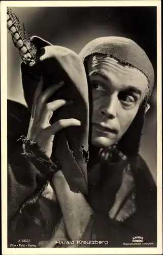 Ak Schauspieler Harald Kreutzberg, Portrait, Filmszene