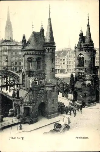 Ak Hamburg, Freihafen