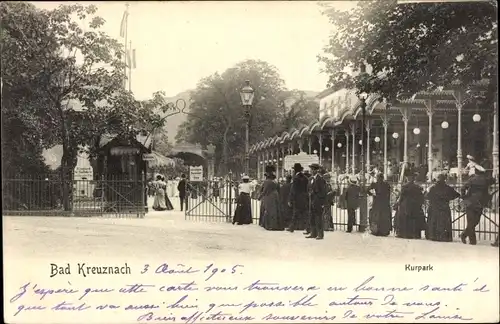 Ak Bad Kreuznach in Rheinland Pfalz, Kurpark